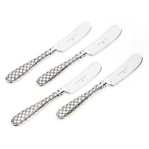 MacKenzie-Childs Check Four-Piece Canapé Knife Set ✨NWT✨ - Picture 2 of 6